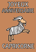 Fête zodiacale pour un Capricorne dynamique